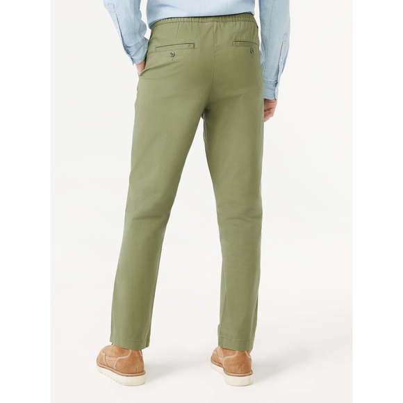 Free Assembly Men's E-Waist Chino Pants Green - Picture 2 of 2
